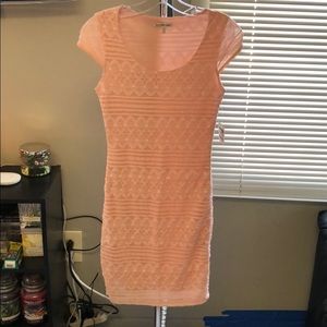 Charlotte Russe blush pink lace dress.
